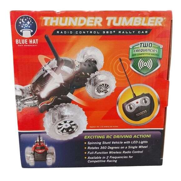 Thunder Tumbler Wireless Radio Control 360º Rally Car Led Lights Red - Picture 5 of 7